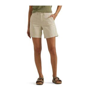NWT Lee Women's Beige Mid Rise Utility Short Size 18M - Waist 36"